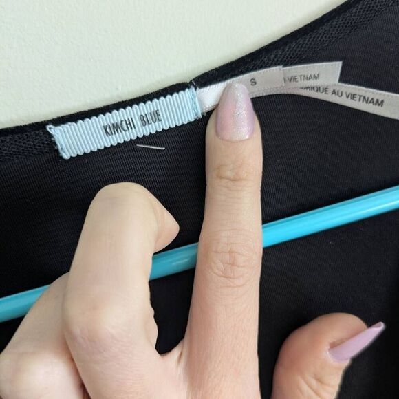 Urban Outfitters Kimchi Blue Velvet Long Sleeve Dress - Picture 4 of 4